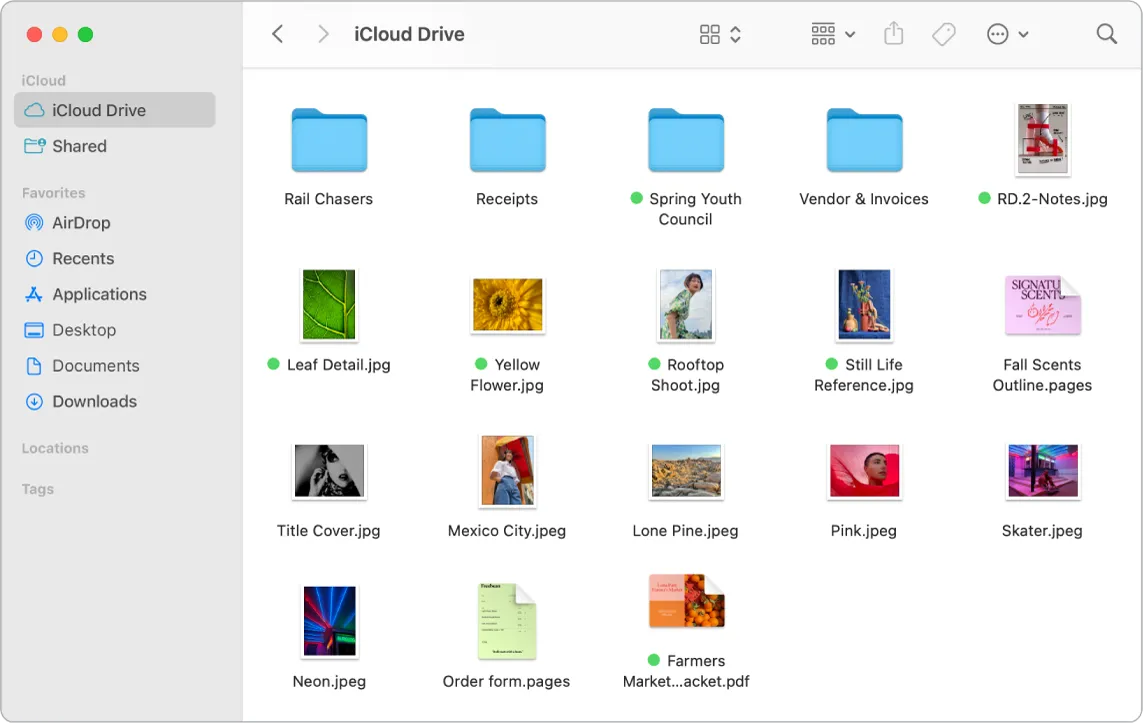 Screenshot of the Finder App