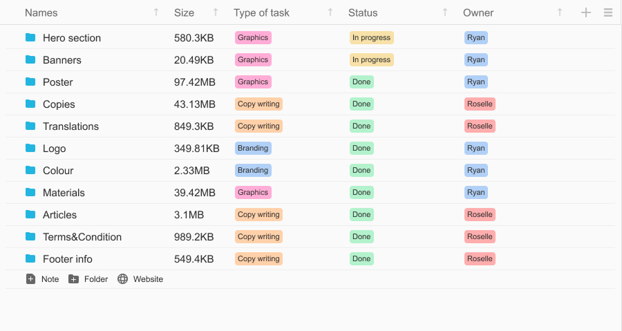 Custom fields feature